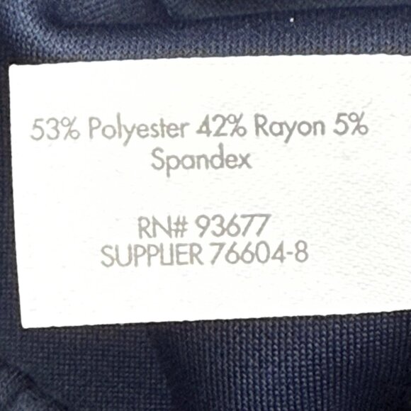 Stylus Womens Navy Platoon/White High-Rise Wide Leg Pants XXL Wide Waistband NWT - Picture 7 of 12